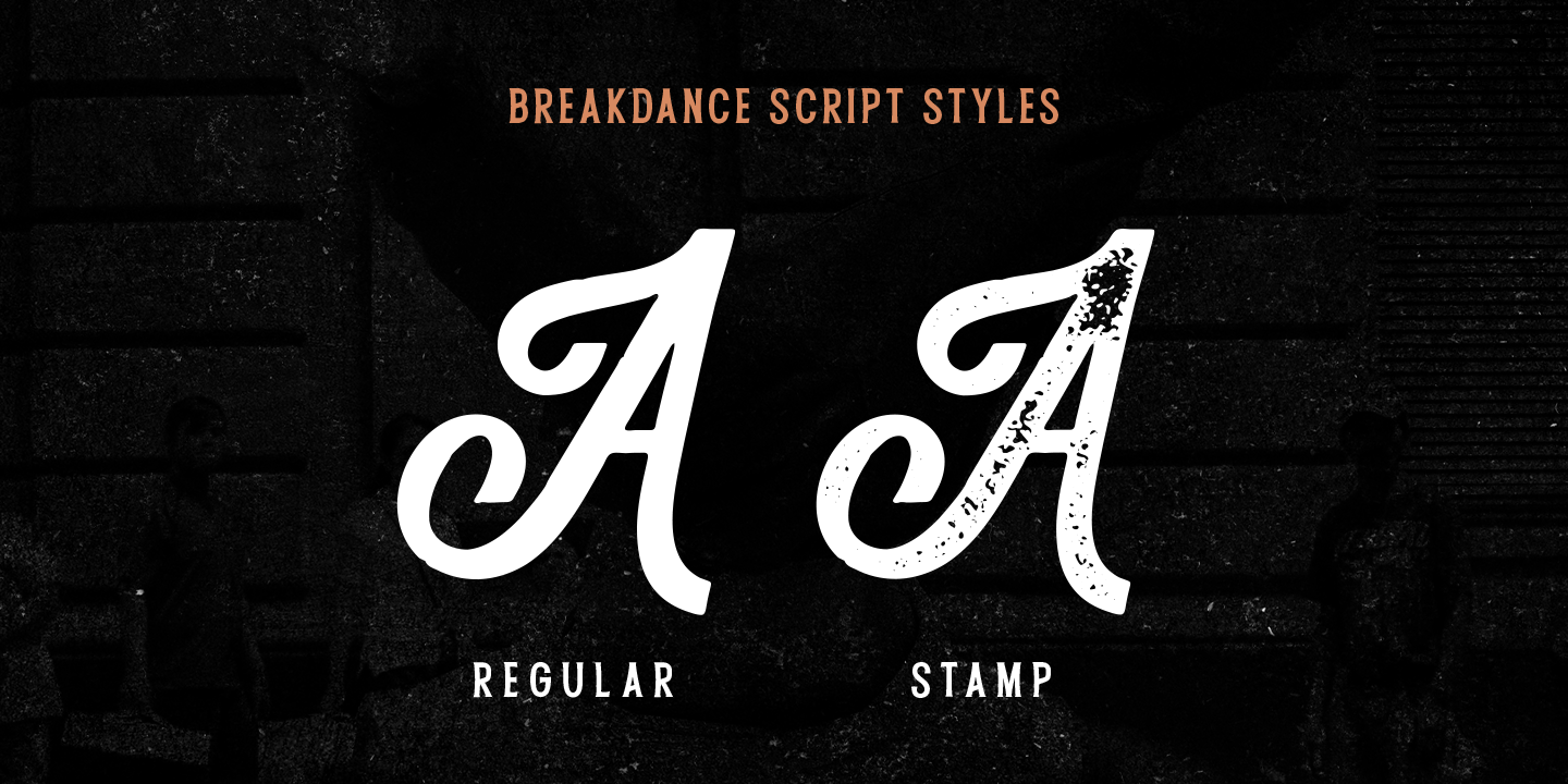 Beispiel einer Breakdance Reborn-Schriftart #3